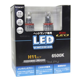 H11 12V-LED (PGJ19-2) 6500K 15W WhiteBeam LED (��.2 ��.) P215KWT